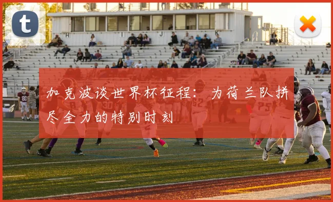 加克波谈世界杯征程：为荷兰队拼尽全力的特别时刻